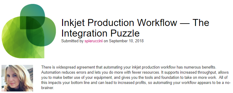 Inkjet Production Workflow blog