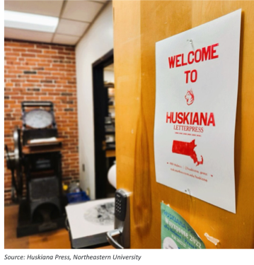 Figure 2: Huskiana Press at Northeastern University in Boston